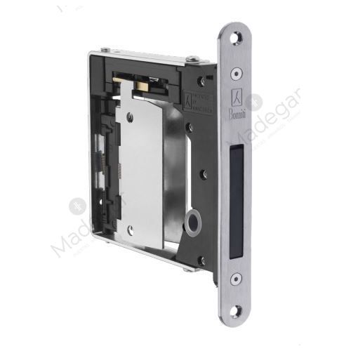 Picaporte para Puertas de Interior Mod. Magnético Invisible No-Ha Mini en Cromo Mate. Bonaiti