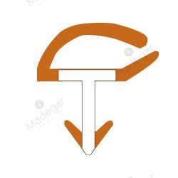 ML Burlete para Puerta PVC DV09 10mm