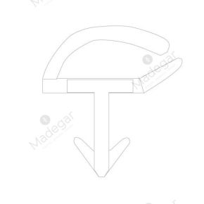 ML Burlete para Puerta PVC DV09 10mm
