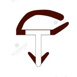 ML Burlete para Puerta PVC DV09 10mm