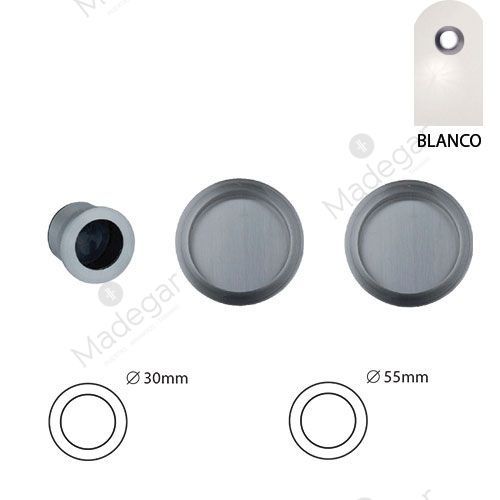 Kit tirador 2y1 444 en Blanco 56mm. INTHER