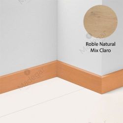 Rodapié, 1730463 en Roble Natural Mix Claro, Laminado 7cm. Parador