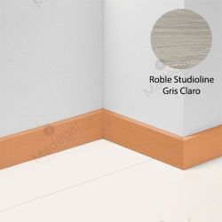 Rodapié, 1744696 en Roble Studioline Gris Claro, Laminado 7cm. Parador