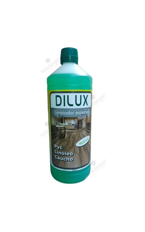 Limpiador Especial para PVC, Linóleo y Caucho Dilux 1 Litro. Madegar