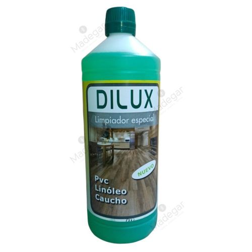 Limpiador Especial para PVC, Linóleo y Caucho Dilux 1 Litro. Madegar