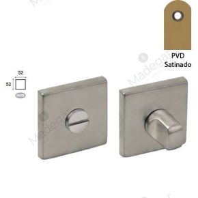 Muletilla Roseta Cuadrada en Inox, Roseta 52 mm.DIVALFER