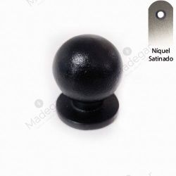 Pomo Bola en Níquel Satinado 20mm ALNS. INTHER