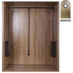 Perchero Armario Abatible Doble Freno. DIVALFER