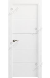 Puerta interior lacada Innova Lin R4, blanco. Madegar
