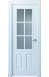 Puerta interior lacada Arc R-Rodeno 6V. Madegar