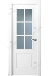 Puerta interior lacada Angle Breña 6V. Madegar