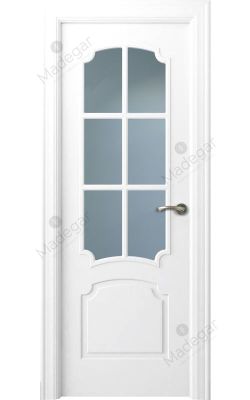 Puerta interior lacada Angle Faedo 6V. Madegar