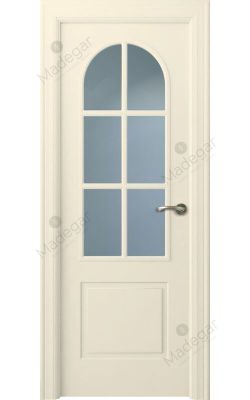 Puerta interior lacada Angle Tilos 6V. Madegar