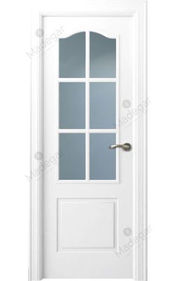 Puerta interior lacada Angle Saler 6V. Madegar