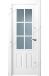 Puerta interior lacada Angle Rodeno 6V. Madegar