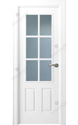 Puerta interior lacada Angle Rodeno 6V. Madegar