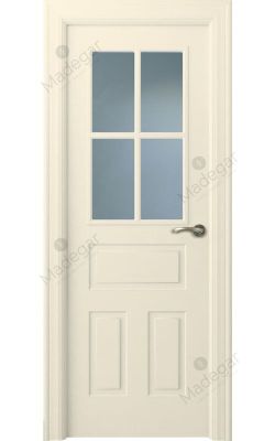 Puerta interior lacada Angle Genal 4V. Madegar