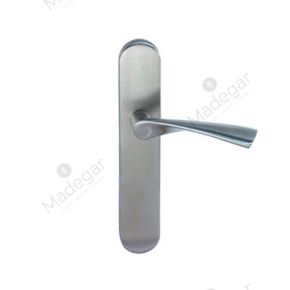 Juego Manilla con Placa Zeus/O T/Ocul en Inox 245mm 45mm. INTHER