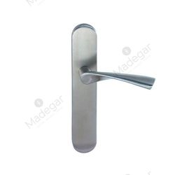 Juego Manilla con Placa Zeus/O T/Ocul en Inox 245mm 45mm. INTHER