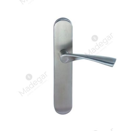 Juego Manilla con Placa Zeus/O T/Ocul en Inox 245mm 45mm. INTHER