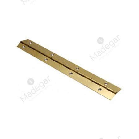 ML Bisagra Piano 32 Derecha, Izquierda en Hierro Latonado 50mm 32mm. INTHER