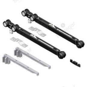 Kit Rodadura AIR M60 2 EASY SOFT en Plata 2000mm. SYSKOR