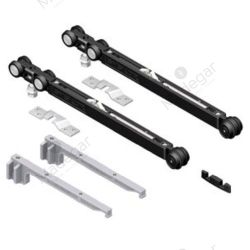 Kit Rodadura AIR M60 2 EASY SOFT en Plata 2000mm. SYSKOR