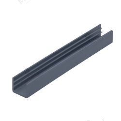 Tira Perfil U PVC para cristal 4mm - 3m 3000mm. ADINOR