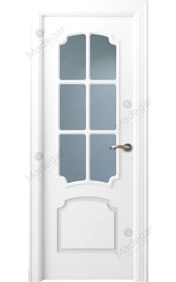 Puerta interior lacada Arc R-Faedo 6V. Madegar