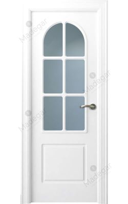 Puerta interior lacada Arc R-Tilos 6V. Madegar