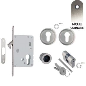 Kit cerradura C/Cilindro C/Boca NERO-Yale. DIVALFER