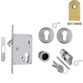 Kit cerradura C/Cilindro C/Boca NERO-Yale. DIVALFER