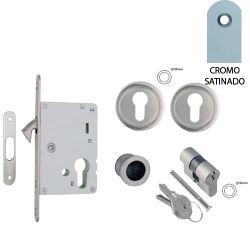 Kit cerradura C/Cilindro C/Boca NERO-Yale. DIVALFER
