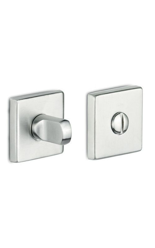 Muletilla Roseta Cuadrada Quiron en Inox Satinado. INTHER