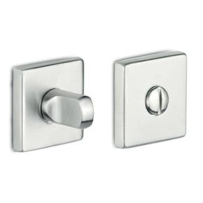 Muletilla Roseta Cuadrada Quiron en Inox Satinado. INTHER