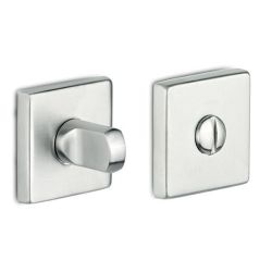 Muletilla Roseta Cuadrada Quiron en Inox Satinado. INTHER