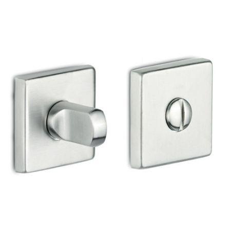 Muletilla Roseta Cuadrada Quiron en Inox Satinado. INTHER