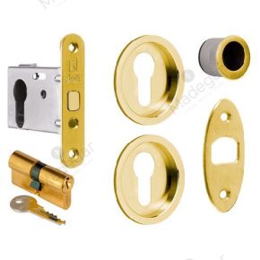 Kit cerradura C/Cilindro C/Boca 104-Yale. INTHER