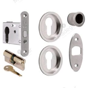 Kit cerradura C/Cilindro C/Boca 104-Yale. INTHER