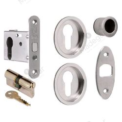 Kit cerradura C/Cilindro C/Boca 104-Yale. INTHER