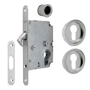 Kit cerradura C/Cilindro C/Boca NEROSLIM-Yale (Frontal Estrecho). INTHER