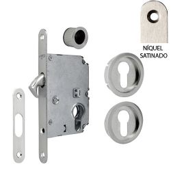 Kit cerradura C/Cilindro C/Boca NEROSLIM-Yale (Frontal Estrecho). INTHER