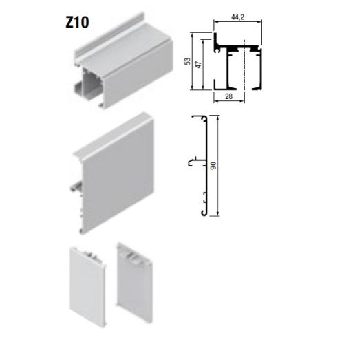 Kit Carril Individual a Pared Z10. SYSKOR