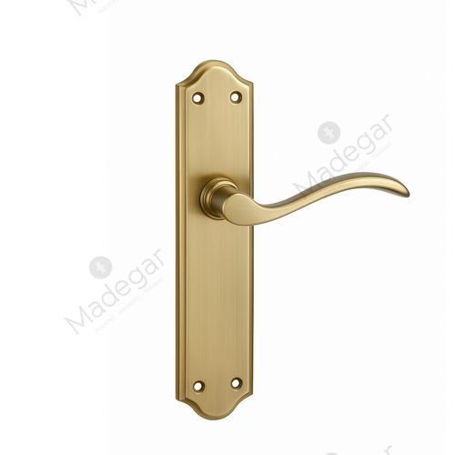 Juego de Manilla con Placa 910-01 en Brillo Satinado 245mm 44mm. DIVALFER