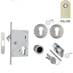 Kit cerradura C/Cilindro C/Boca NERO-Yale. DIVALFER