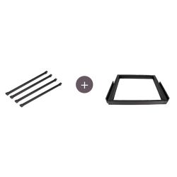 Pantalonero barras goma desplazables extraíble Antracita. ADINOR