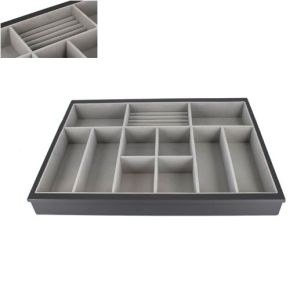 Bandeja joyero extraíble Antracita. ADINOR