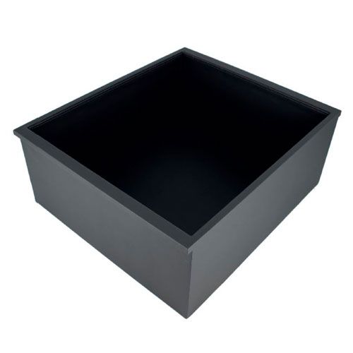 Bandeja cesta cuero Antracita. ADINOR