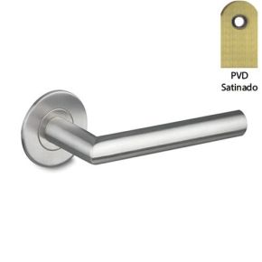 Juego Manilla Roseta Hebe en Inox 135mm 55mm. INTHER