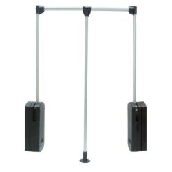 Perchero Elevable NEGRO/CROMO. SYSKOR